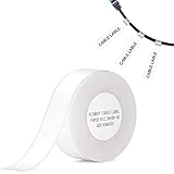Thermo-Etiketten-Aufkleber für NIIMBOT D11 D110, Büro & Zuhause, Kabel-Aufkleber, wasserdicht, Anti-Öl, kratzfestes Papier, 1,3 x 10,9 cm (Kabel weiß)