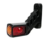 Begrenzungsleuchte mit E9-Zulassung, 24 Volt Positionsleuchte, 4 LEDs Markierungsleuchte für LKW und Anhänger, Seitenmarkierungsleuchte (Position links)