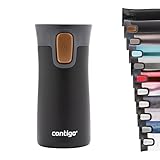 Contigo Thermobecher Pinnacle Snapseal, Edelstahl Isolierbecher, Kaffebecher to go, auslaufsicher, spülmaschinenfester Deckel BPA-frei, 300