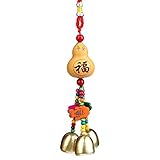 MEING Windspiele Kupfer Windchimes Glocken Pentagon Pavilion Geld Zeichnung Home Auto Handwerk Hängen Dekor Feng Shui Windspiele Wind Glocken (Color : E)