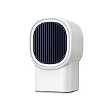 SZHWLKJ Desktop Mini Lufterhitzer, Effiziente Heizung, automatische konstante Temperatur, Noise Reduction Entwurf, Instant-Hot, geeignet for Büro und Familienzimmer (Color : White)