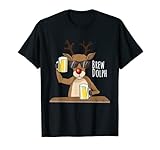 Lustiges Weihnachten Alkohol Shirt Brew Dolph Bier trinken Hirsch T-S