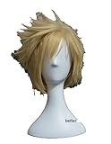 Cosplay FF15 Final Fantasy XV. Prompto Argentum Cosplay Perücken Kurze Leinen Blonde hitzebeständige synthetische Perücke + Wig Cap Für Party