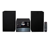 MEDION P64014 Micro Audio System Kompaktanlage (DAB+, CD-Player, PLL UKW Radio, Bluetooth, USB Anschluss, AUX) T
