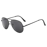 Dingyue Polarisierte Sonnenbrille, leichter Metallrahmen, Sonnenschutz, spezielle Brille für Damen und H