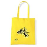 Art T-Shirt, Schultertasche Rossi V 46, Shopper, Meer, rossi-v-sign-bag-ylw, Gelb, rossi-v-sign-bag-ylw Einheitsgröß