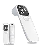 Deltasat Fieberthermometer kontaktlos xs002 I Infrarot Thermometer mit LED-Bildschirmanzeige Fieberalarm & 0,5s-Sofortmessung I Stirnthermometer für Babys Kinder & Erwachsene I Fiebermessg