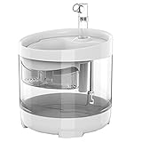 Onlynery Trinkbrunnen Für Katze Ultraleise Automatischer Trinkbrunnen Für Haustiere 1.6L Sichtbarer Wasserstand Mit Filter Für Katzen & H