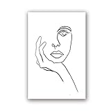 The Thinker Print Picasso Strichzeichnung Modernes Poster Minimalistische Gesichts Bilder Skizze Schwarz Weiß Home Wand Bilder Dekor Leinwand Bild Rahmenlos 50x70