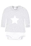 bellybutton Shirt-Body mit Sternen-Print Jungen Mädchen Grau,74','Grau Baby