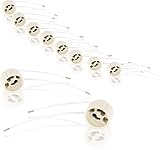 50er Pack - Keramik GU10 Fassung 230V für LED und Halog