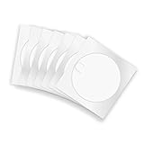 200x CD DVD Papier Hüllen/ Papierhüllen,CD Papier Sleeves mit Fenster, weiß mit transparentem F