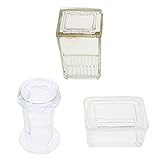 iplusmile 3 Sets 5- Rutsche Glas Coplin Färbung Glas Transparent Experimente Glas Färbung Tank Glas Färbung Jar für Lab S