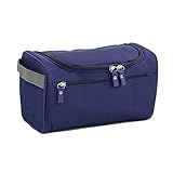 RHoet Frauen wasserdichte Make-up-Tasche Kosmetiktasche Beauty Case Make-up Organizer Kulturbeutel Kits Aufbewahrung Travel Waschtasche Wäschesack (Color : Navy)