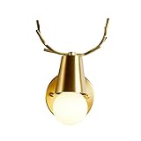 sfbld Geweih Kleine Wandleuchte | Antike Wandleuchte Gerät Für Schlafzimmer Badezimmer Korridor Wanddekoration Home Lampe | E27 Max 40W Wand-Badezimmer-Tischlamp