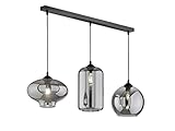 FHL easy! Industrial Style Pendelleuchte DEX 3 flammig - Retro Design mit Rauchg