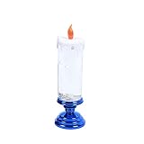 Rotierende Farbe wechselnde Glitter LED Flameles romantische Kristall-Kerze Licht 300Ml Crystal Candle Farbwechselndes großes Kerzenlicht mit USB-Kab