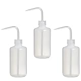 Trinkflasche, 3 Stück, Sicherheitsflaschen mit schmalem Mund, 250 ml, Kunststoff, natürliches Quetschgewürz, Wasserflasche, Deckel fü