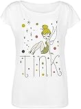 Tinkerbell Classic Frauen T-Shirt weiß S 100% Baumwolle Disney, Fan-Merch, F