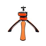 Kamerazubehör SLR Kamera-Fotografie-Stativ-Mini-Stativ-Hand-Farb-Stativ (Color : Orange)