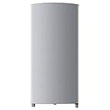 Hisense RR195D4DD1 Kühlschrank mit einer Tür, Linie POP, Fassungsvermögen 150 l, Höhe 113 cm, kompakt mit Gefrierfach oben, Silb