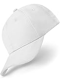 REEFLESS® Baseball Cap Herren Damen weiße Basecap - verstellbare Kappe - Caps für Männer F