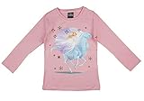 Kleines Kleid Mädchen Langarmshirt Pulli Oberteil in Größe 104 110 116 122 128 134 140 146 Eiskönigin (Modell 4, 104)
