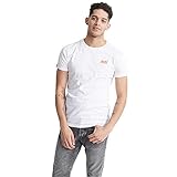 Superdry Herren OL NEON LITE Tee T-Shirt, Weiß (Optic 01C), XL