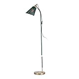 LHFHA Stehlampe Stehleuchte Tischlampe,Retro-Stil Grün Metall-Finish,Gold Basis Stehlampe,Lese Stehlampe Für Wohnzimmer Schlafzimmer Büro,