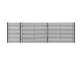 Einfahrtstor Hoftor Doppelflügeltor Gartentor Berlin 350 x 150 cm, mit Pforte 94 cm, elektr. Antrieb und Riegelset, Komplett-Set, Gesamtbreite ist ca.487