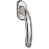 HOPPE 8106619 Fenstergriff Tokyo mit Rasterung, Vierkant 7 x 32 mm, silber elox