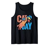 American Football Catch Day Katze Ballsportart Gridiron Tank Top