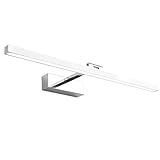 Klighten LED Spiegelleuchte Bad 60cm,18W IP44 Wasserdichte 180° Rotation Badleuchte Wand Badzimmer Spiegellampe, 1170 Lumen, 5500K Kaltes Weiß, C