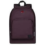 WENGER 610195 CRANGO Laptop-Rucksack für Notebooks bis zu 16 Zoll, Gepolstertes Laptop-Fach und Essentials Organizer, Feige {27 Liter}, Violett, up to 16