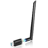 EDUP AC1300M WLAN Stick USB 3.0 WLAN Adapter 6dBi Abnehmbare Antenne 802.11 AC Dualband (5GHz 867Mbit/s+2,4GHz 400Mbit/s) Netzwerk Dongle Unterstützt Wi-Fi-Hotspot für Desktop Laptop PC Windows/Mac OS