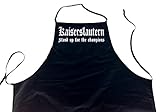 ShirtShop-Saar Kaiserslautern - Stand up for The Champions; Städte Schürze (Latzschürze - Grillen, Kochen, Berufsbekleidung, Kochschürze), schw