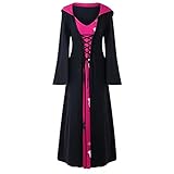 Mumuj Resident Evil Village Daniela Halloween Vampir Langes Kleid Karneval Cosplay Kostüm Halloween Mittelalterliches Viktorianisches Retro Kleid Damen Outfit L2241