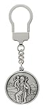 Unbekannt Schlüsselanhänger HL. Christophorus 3,5 cm, 999-feinversilbert, gesegnet und gew