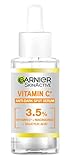 Garnier SkinActive Serum gegen dunkle Flecken, Gesichtsserum mit Vitamin C für jede Haut, Anti-Dark Spot Serum, 1 x 30