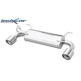 100% Edelstahl Doppelauspuff kompatibel mit Subaru BRZ 2.0 (200PS) Facelift 2017-1x102mm Racing