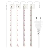 LEBANDWIT LED Pflanzenlampe 22W Pflanzenlicht Pflanzenleuchte 4 Stück starre Lichtleiste Wachsen licht Wachstumslampe IP65 Pflanzenlichter für Keimung, Sämling, I