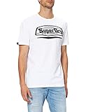 Superdry Mens M1010892A CALI SURF Graphic RLXD FIT Tee, Optic, M