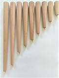 4er Set Holz Tischbeine aus massivem Naturholz - perfekt geeignet für Esstisch, Couchtisch, Schreibtisch & mehr - Verschiedene Größen (Buche Natur, 30 cm)
