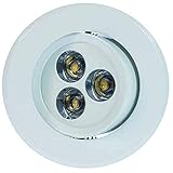 Heitronic 3000 Kelvin LED Einbaustrahler London 3-Teilig, Weiß