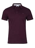 Banqert Herren Polo Shirt Grand Baie, Kurzarmhemd im sportiven Design mit Knopfleiste und Polokragen für Männer aus 100 % Baumwolle für Büro und Sport, in Wein-Rot L