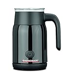 Gastroback 42326 Latte Magic, Milchaufschäumer, warmer oder kalter Milchschaum in Sekundenschnelle (max. 350 ml), erwärmen von Milch oder Kakao, 500 Watt, schwarz,