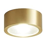 ALGXYQ Runde Form H65 Kupfer Downlight AC110V-240V LED Deckenstrahler IndoorDekorative Beleuchtung Schlafzimmer, Wohnzimmer, Hintergrundwand, Gang (Color : Diametro -8 cm, Size : 3W)