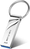 Ocaball USB Stick 64GB Wasserdicht USB Speicherstick USB-Stick mit Schlüsselring DatenSpeicherung USB-Flash-Laufwerk mit Schlüsselbund Metall für PC/Computer/Laptop/Auto/Audio usw. (64GB)