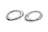 CLEIO Auto Chrom Styling Chrom Front Nebelscheinwerfer (Oval Typ) Fit für Mercedes Benz W164 ml Klasse ('06 -'08)