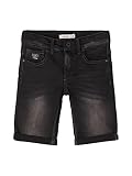 NAME IT Jungen Denim Long Shorts mit Taschen Black Denim 158
